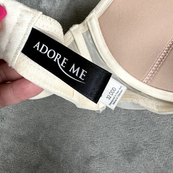 Adore Me Underwire Full Bra size 32DDD Nude & Ivory - Picture 3 of 4